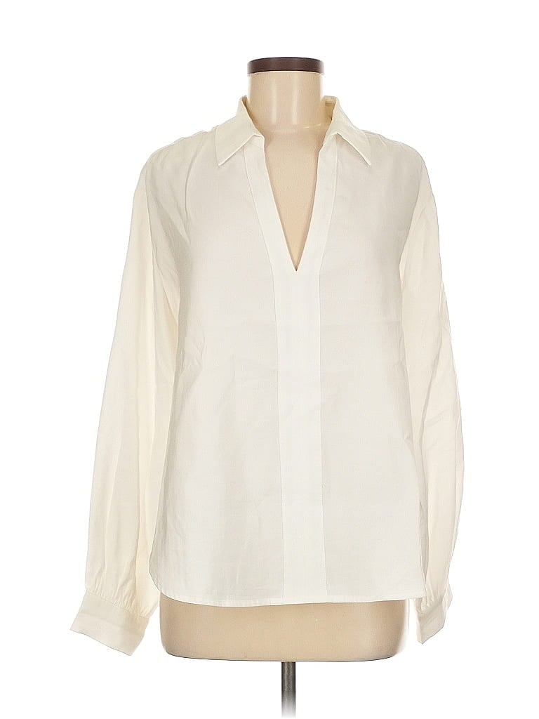Pre-owned Endless Rose Long Sleeve Blouse In White