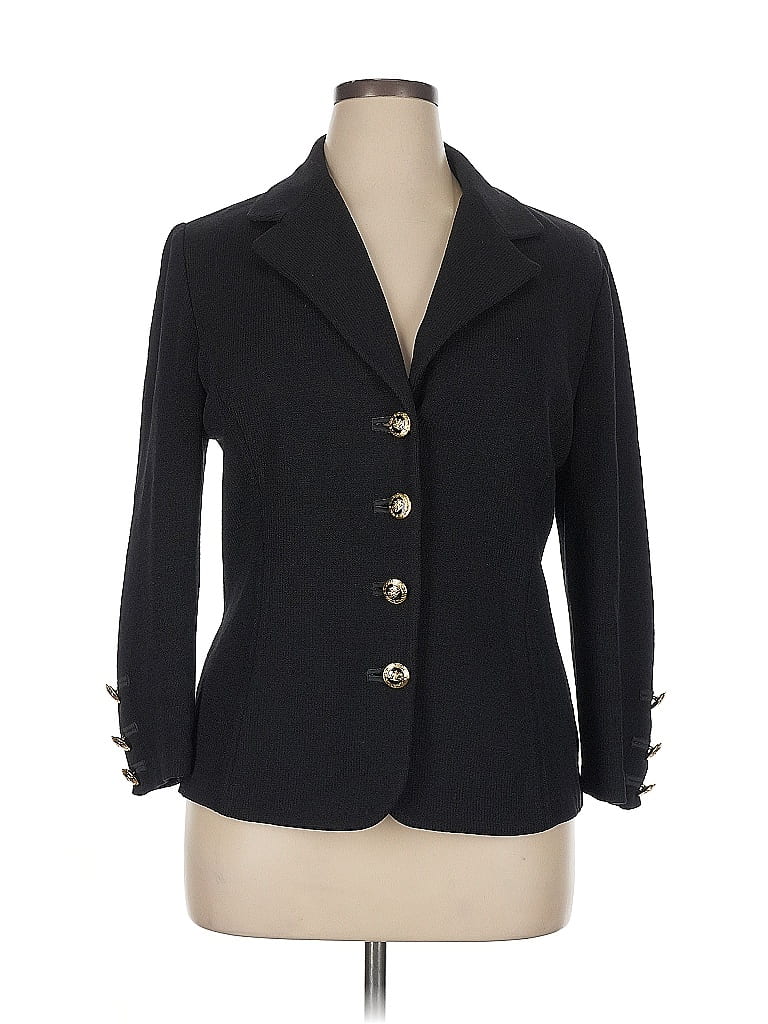 St. John Black Cardigan Size 14 - photo 1