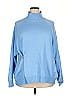 ELOQUII Blue Turtleneck Sweater Size 18 - photo 1