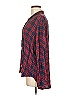 Frank & Eileen 100% Modal Plaid Red Blue Long Sleeve Blouse Size M - photo 5