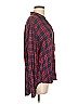 Frank & Eileen 100% Modal Plaid Red Blue Long Sleeve Blouse Size M - photo 4