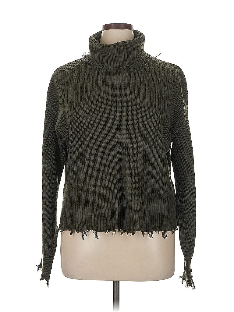 525 America 100% Cotton Green Long Sleeve Top Size XL - photo 1