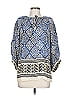 Karen Kane 100% Viscose Blue 3/4 Sleeve Blouse Size L - photo 1