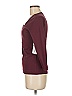 Three Dots 100% Cotton Burgundy 3/4 Sleeve Top Size M - photo 4