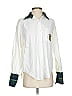 Classiques Entier 100% Cotton Color Block White Long Sleeve Button-Down Shirt Size S - photo 1