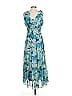 Taylor Tropical Blue Casual Dress Size 4 - photo 2