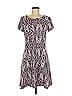 AB Studio Chevron-herringbone Pink Casual Dress Size M - photo 1