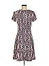 AB Studio Chevron-herringbone Pink Casual Dress Size M - photo 2