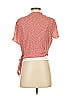 Lush 100% Polyester Red Short Sleeve Blouse Size S - photo 2