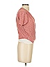 Lush 100% Polyester Red Short Sleeve Blouse Size S - photo 4