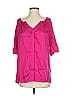 W by Worth Pink 3/4 Sleeve Blouse Size S - photo 1