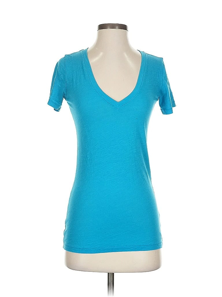 Victoria's Secret Pink Blue Short Sleeve T-Shirt Size XS - photo 1