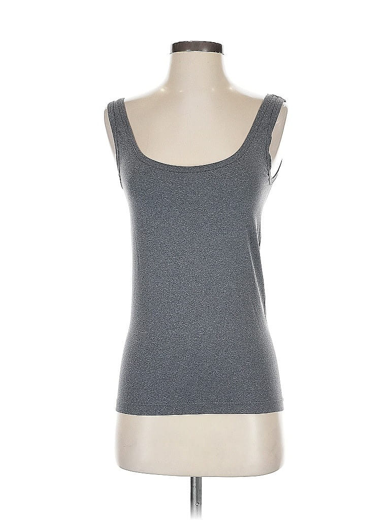 Pre-owned Elie Tahari Tank Top Gray Sweetheart Neckline Tops