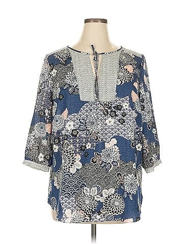 Not Your Daughter's Jeans 3/4 Sleeve Blouse (view 1)
