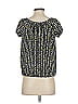 Max Studio Blue Short Sleeve Blouse Size XS - photo 2