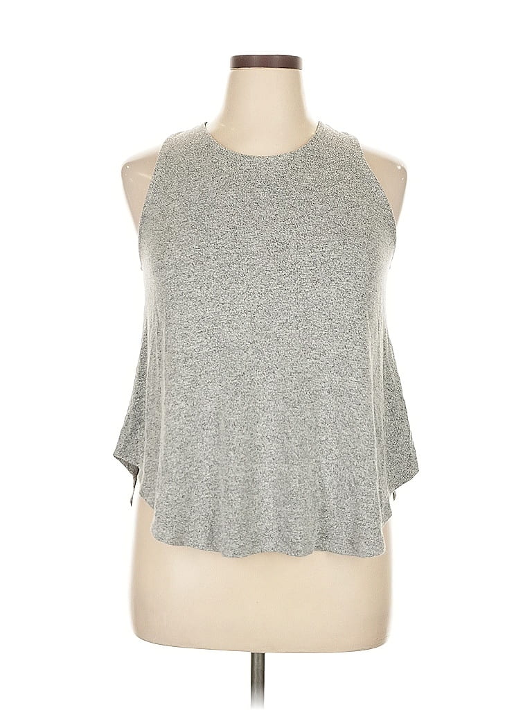 Pre-owned Kenneth Cole New York Sleeveless T-shirt In Gray