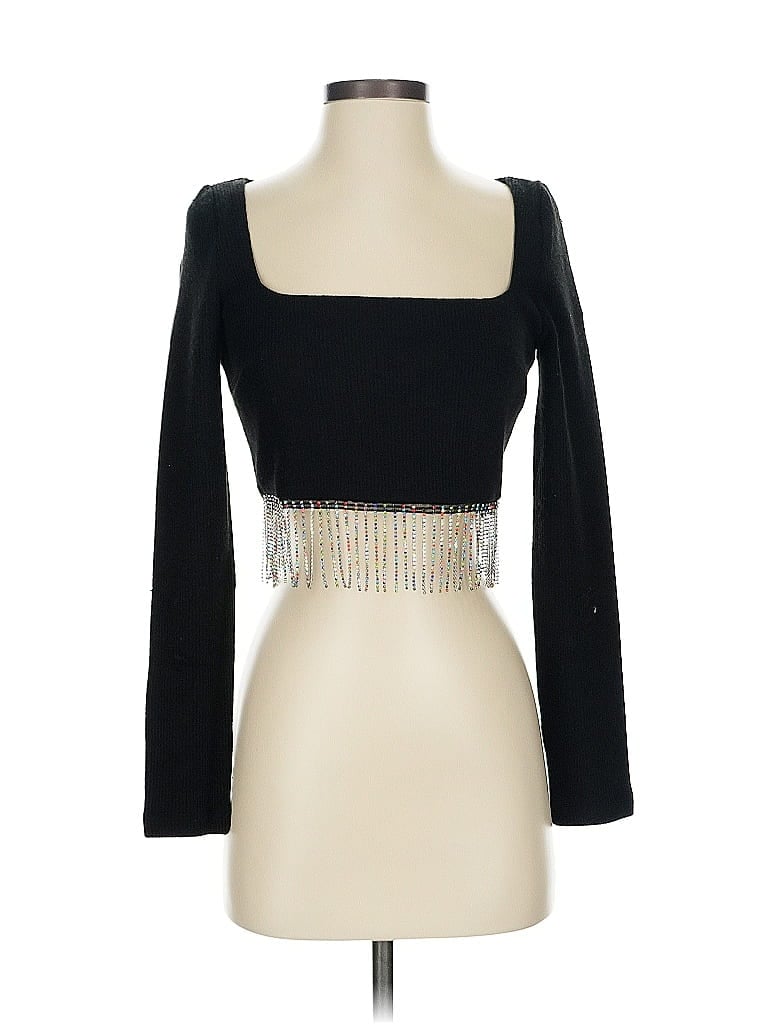 Saylor Black Long Sleeve Blouse Size S - photo 1