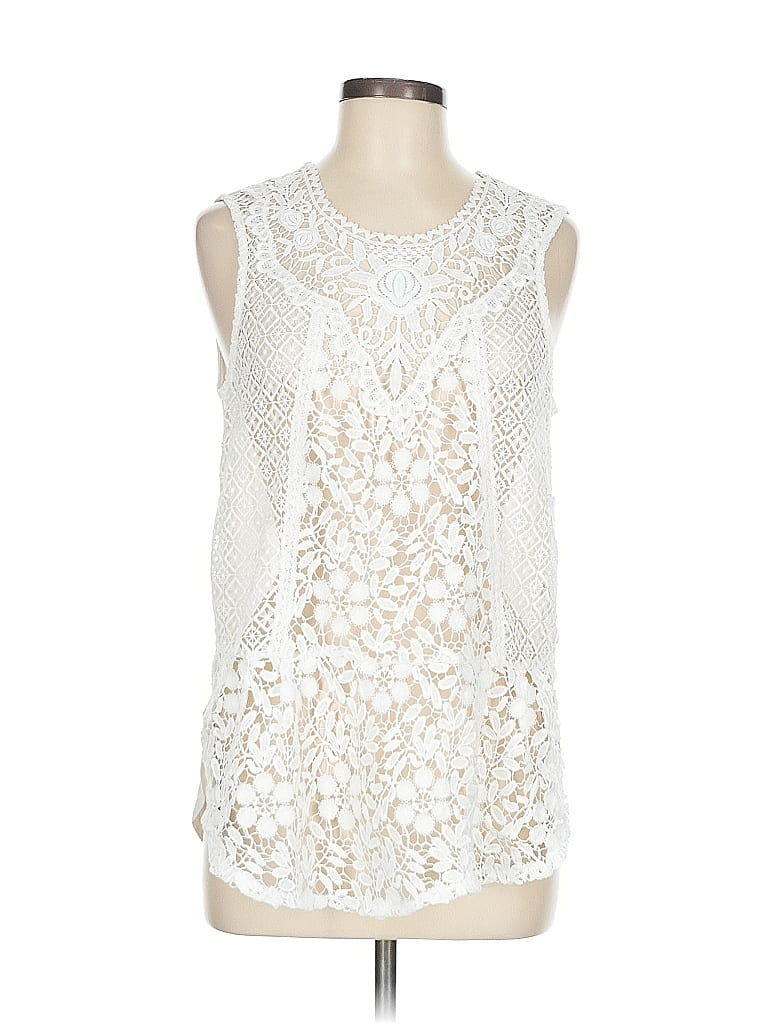 Tiny Ivory Sleeveless Blouse Size M - photo 1