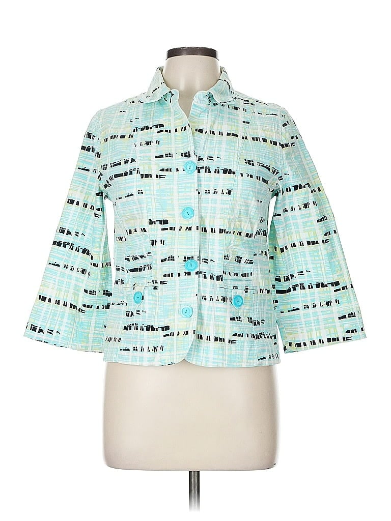 Pre-owned Christopher & Banks Jacket In Blue