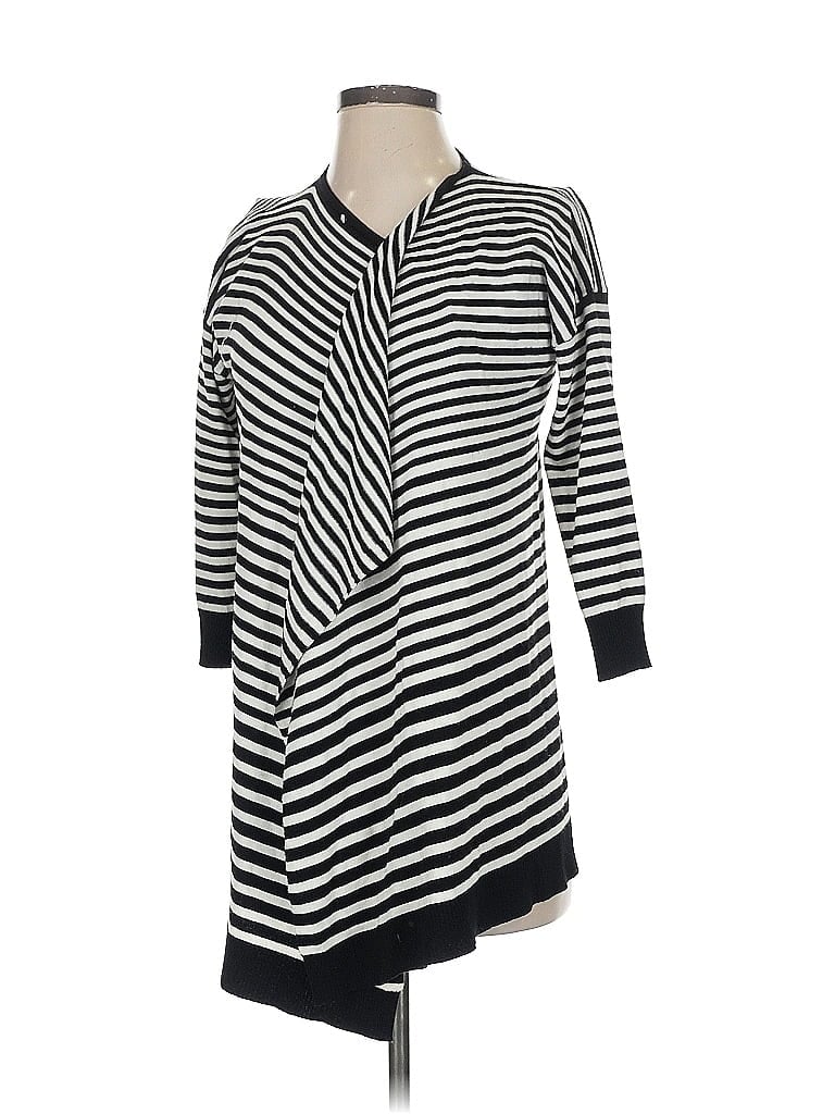 Pre-owned Cable & Gauge Cardigan Sweater In Black