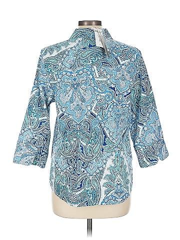 Chico's 3/4 Sleeve Button-Down Shirt (view 2)