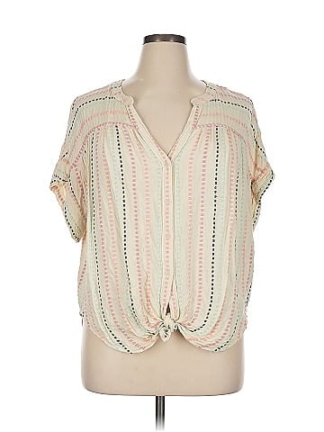 Lou & Grey for LOFT Short Sleeve Blouse (view 1)