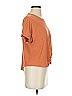 Lou & Grey for LOFT 100% Linen Orange Short Sleeve T-Shirt Size S - photo 3
