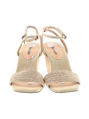 Jeffrey Campbell Ivory Tan Wedges Size 9