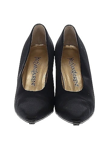 Yves Saint Laurent Vintage Satin Heels (view 2)