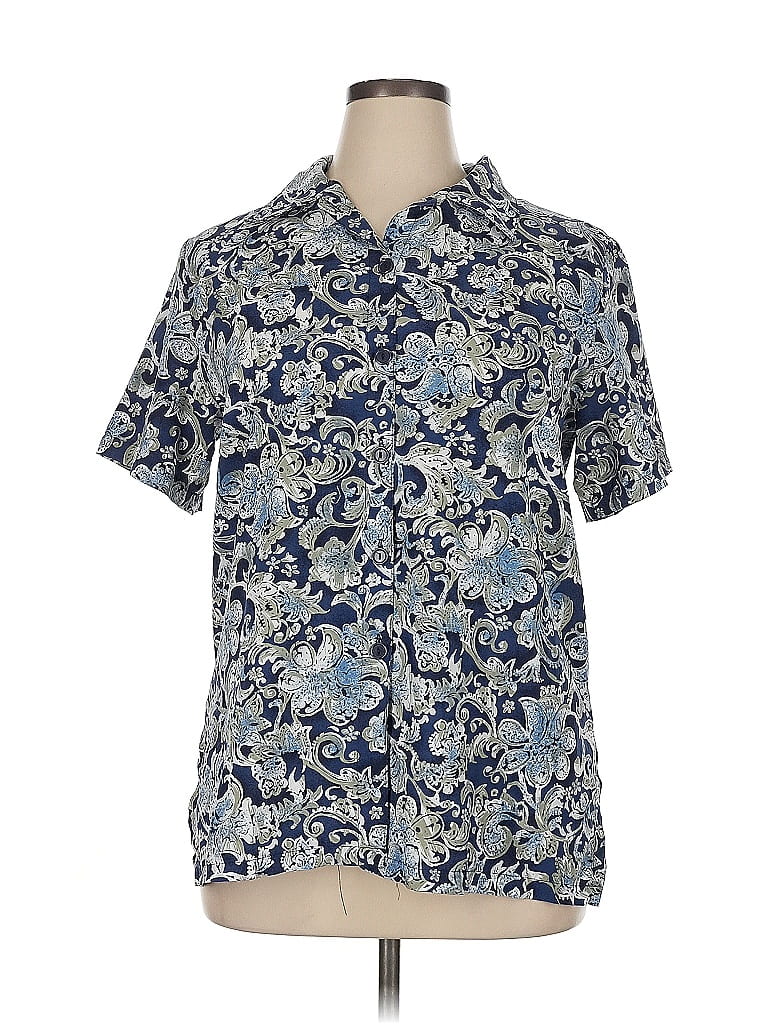 Click to view more detailed imagery on our partner's website Pre-owned Assorted Brands Short Sleeve Blouse In Blue