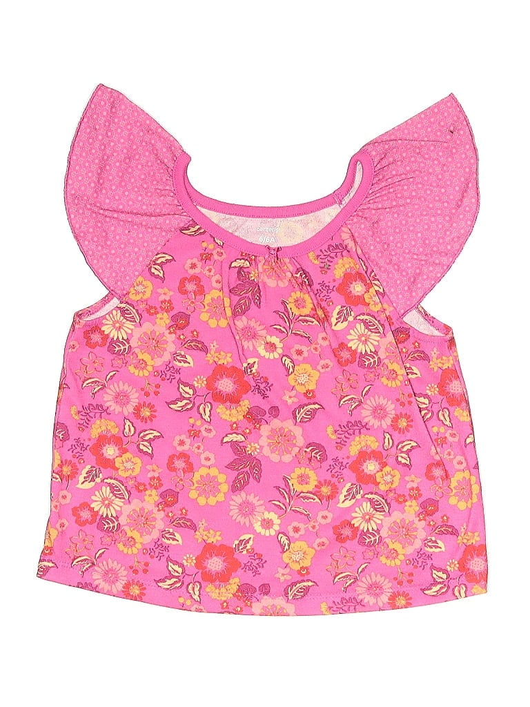 Carter's 100% Polyester Pink Sleeveless Blouse Size 6 (big kids) - photo 1