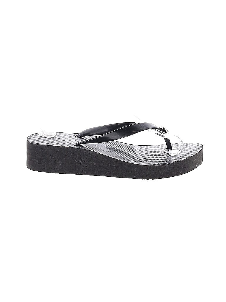 Tory Burch Silver Black Sandals Size 7 - photo 1