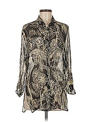 Chico's Design Long Sleeve Silk Top