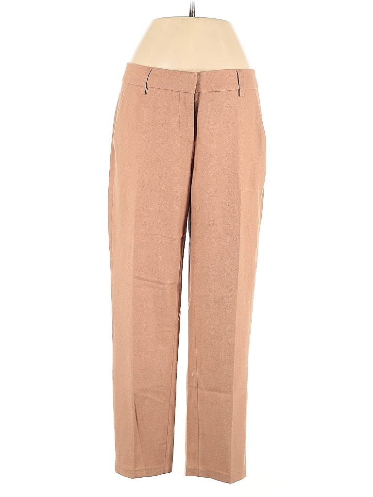 Chadwicks Solid Tan Wool Pants Size 4 - photo 1