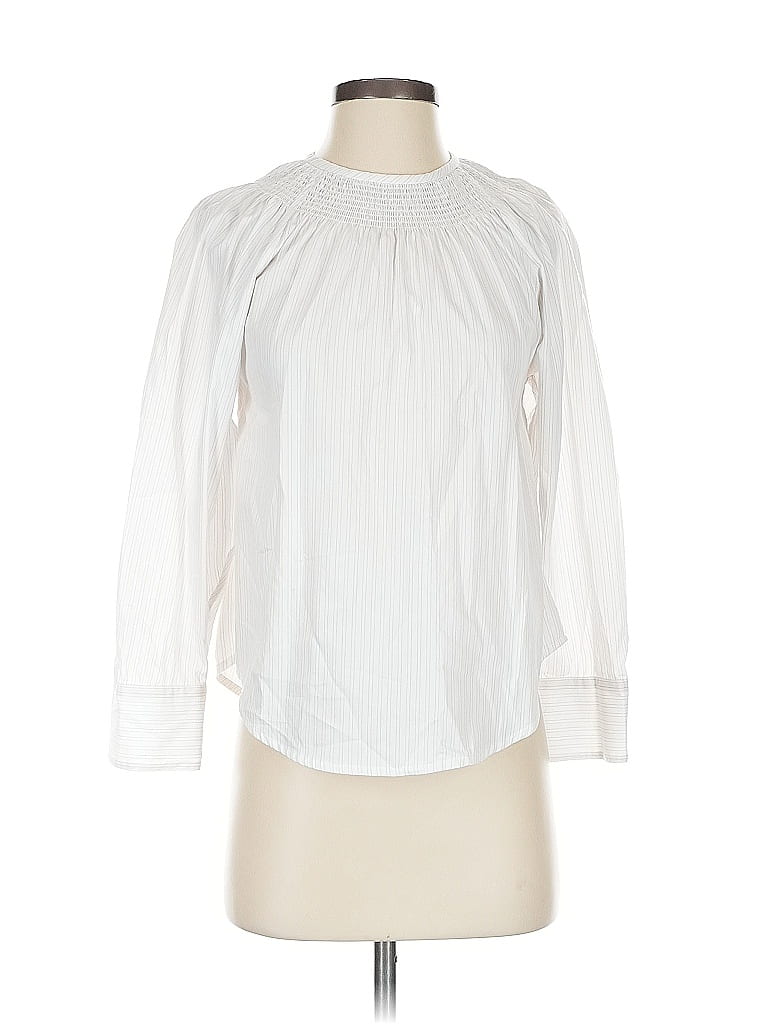 Tanya Taylor 100% Cotton White Long Sleeve Blouse Size XS - photo 1