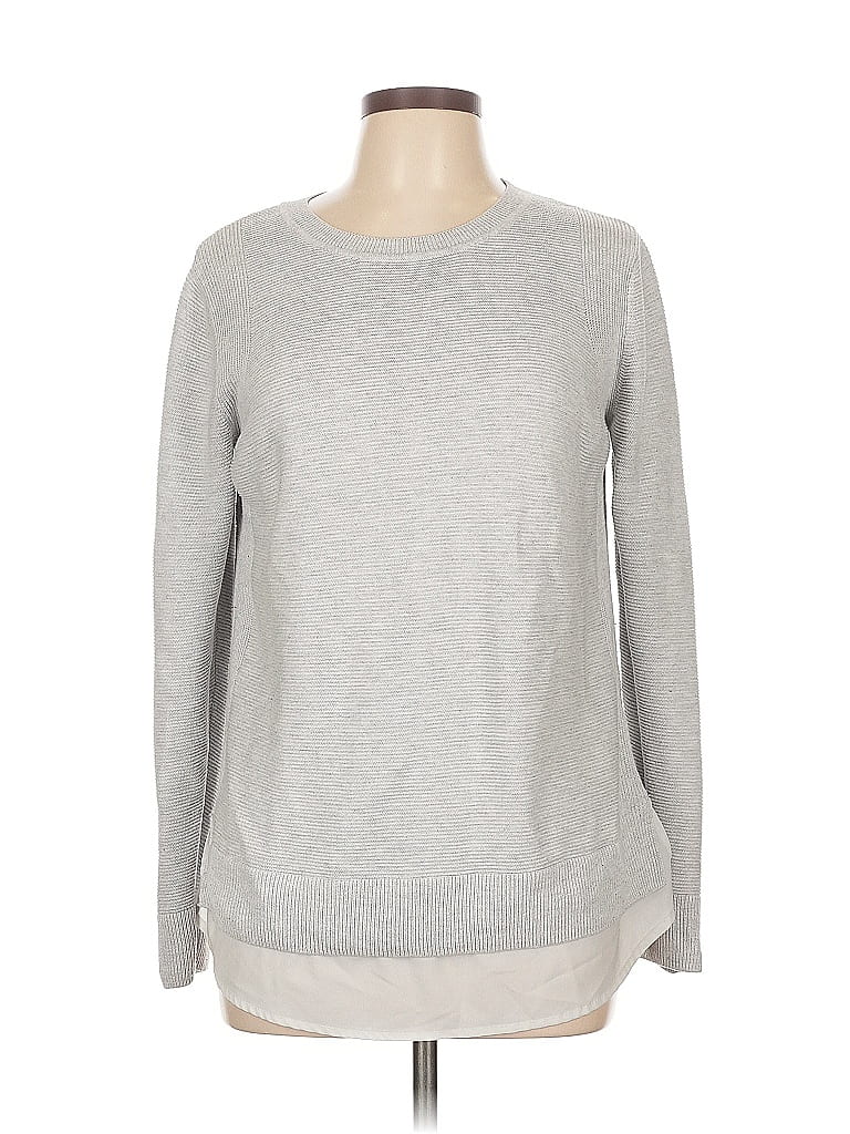 Hilary Radley Gray Pullover Sweater Size L - photo 1