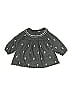 Zara Baby Gray 3/4 Sleeve Blouse Size 3-6 mo - photo 2