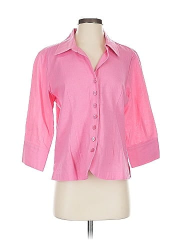 Christopher & Banks 3/4 Sleeve Button-Down Shirt (view 1)