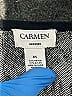 Carmen Carmen Marc Valvo Graphic Gray Cocktail Dress Size XS - photo 7