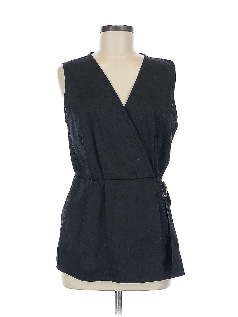 Ellen Tracy Black Sleeveless Blouse Size M - photo 1