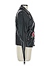 Ci Sono 100% Polyurethane Floral Black Faux Leather Jacket Size M - photo 4