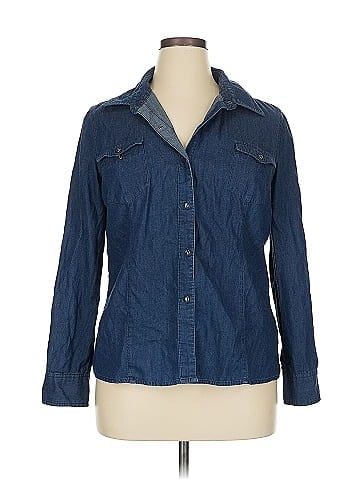 Cato Long Sleeve Button-Down Shirt (view 1)