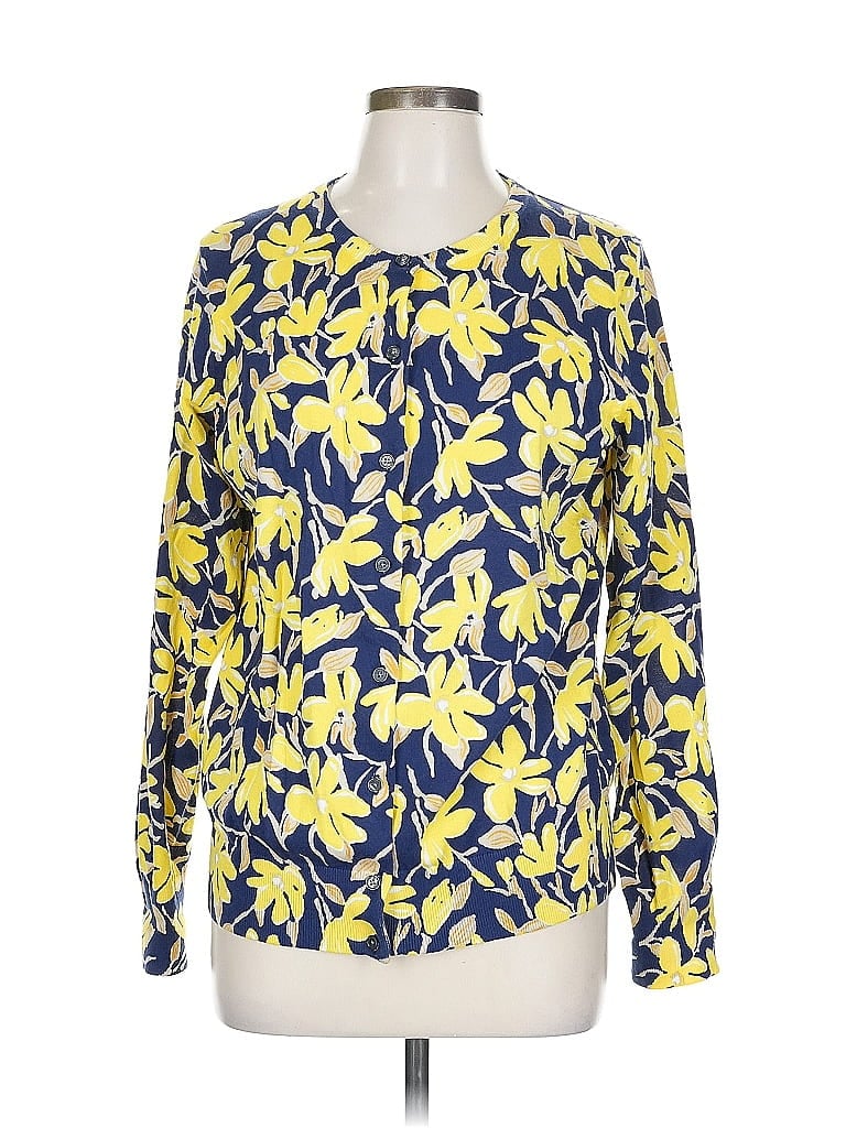 Click to view more detailed imagery on our partner's website Pre-owned Lands' End Cardigan Sweater In Yellow