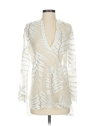 Alice + Olivia Long Sleeve Silk Top (view 1)