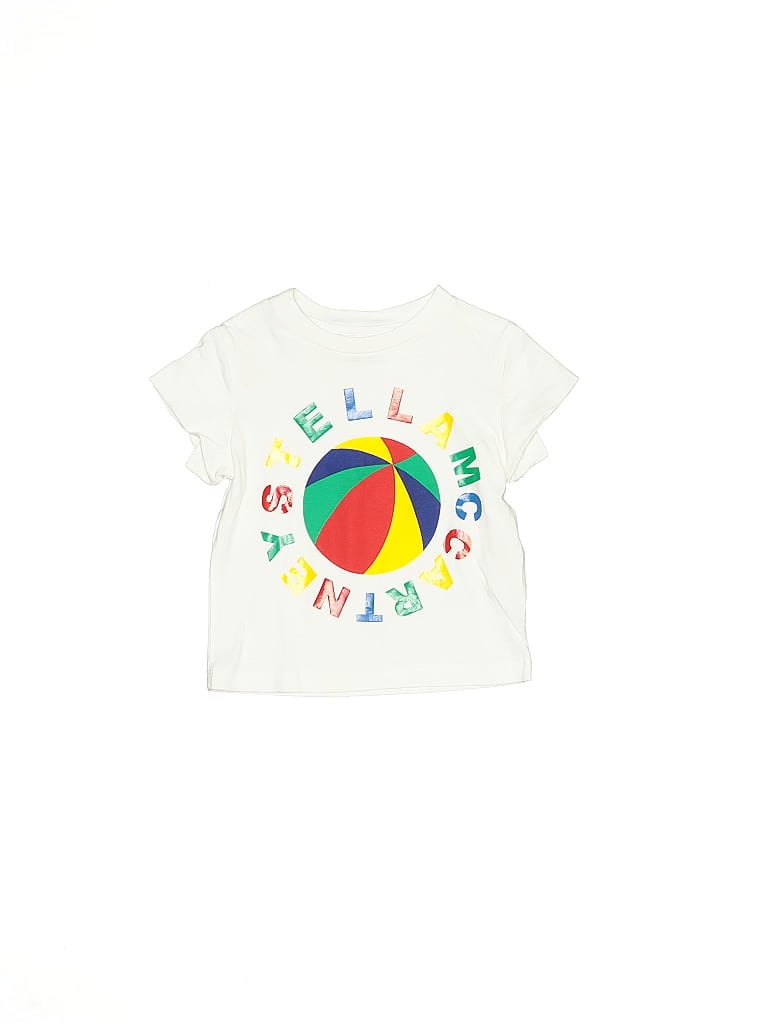 Stella McCartney 100% Cotton White Short Sleeve T-Shirt Size 2T - photo 1