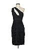 ML Monique Lhuillier 100% Polyester Black Cocktail Dress Size 2 - photo 1