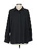 Chico's Design Black Long Sleeve Button-Down Shirt Size L - photo 1