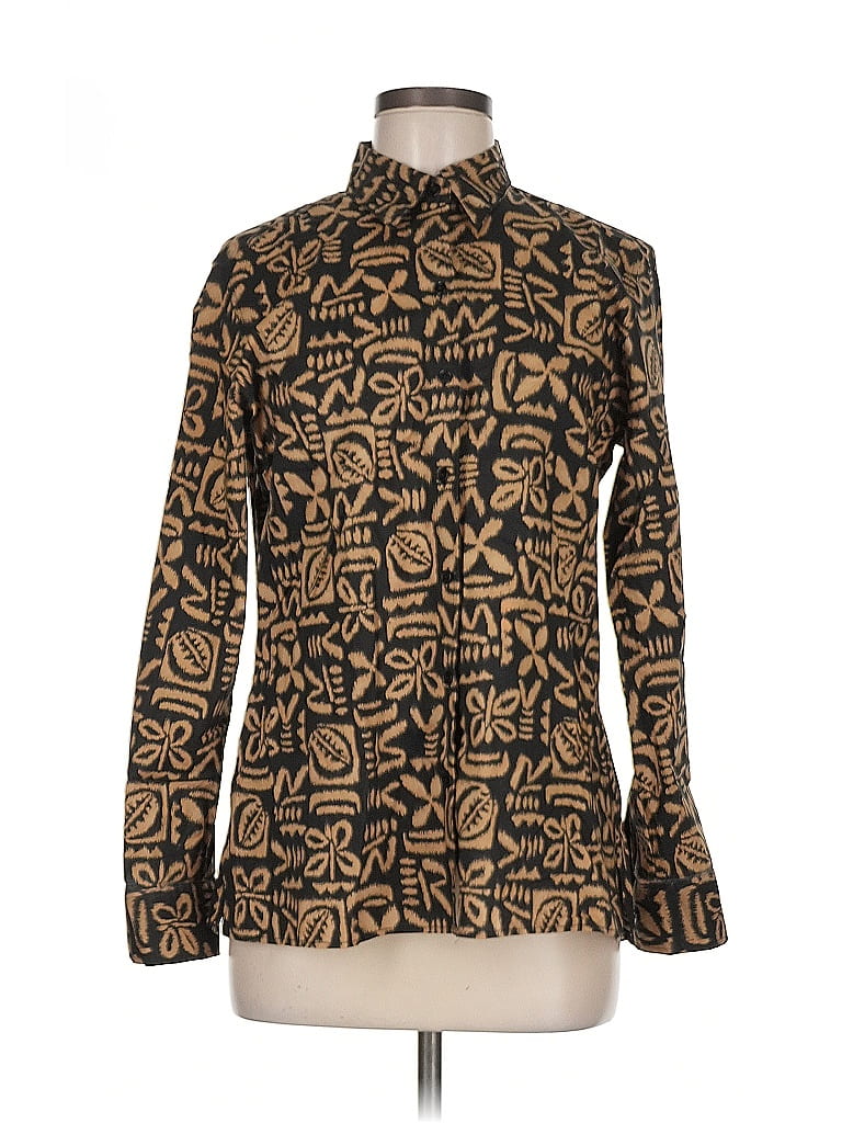Blouse Imprimée Paisley Jones New York Signature - Manches Longues Taille S - Occasion Très Bon état