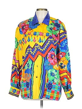 Escada Long Sleeve Silk Top