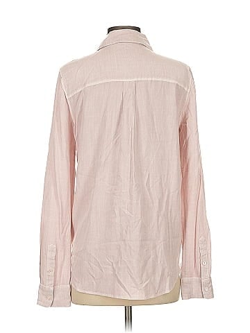 Ecru Long Sleeve Button-Down Shirt (view 2)